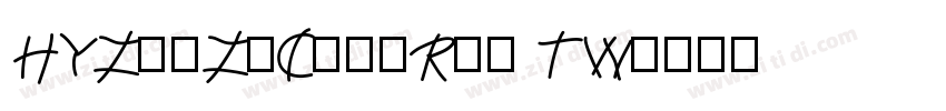 HYZhuZiChaoRan TW字体转换